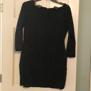 Black lace dress